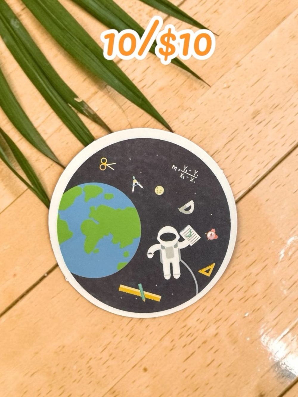 Astronaut School Space Sticker STEM Math Science Earth Teacher Student Gift